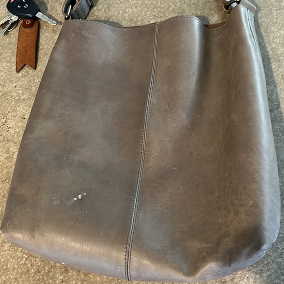 ABLE grey leather purse - Picture 2 of 7